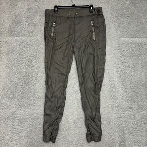 Hudson Katie Crop Sweatpant Womens 30 Gray Excellent Moto Zipper Joggers Outdoor